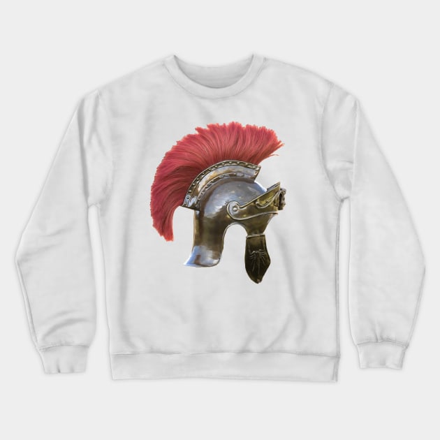 Roman Helmet Crewneck Sweatshirt by Shirasaya